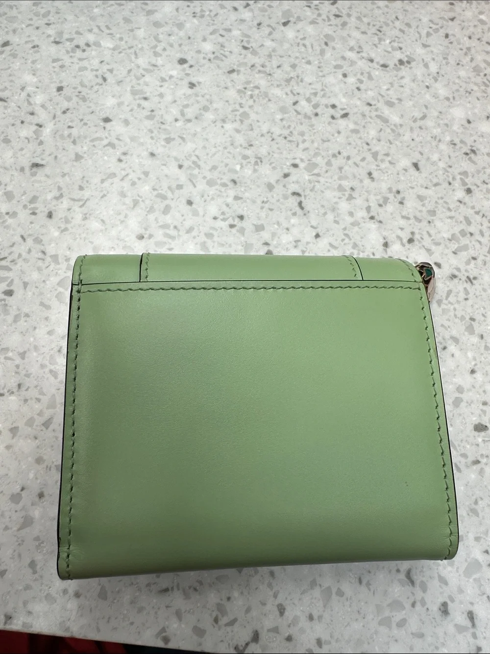 Bvlgari wallet. NWOT green and pink serpentine